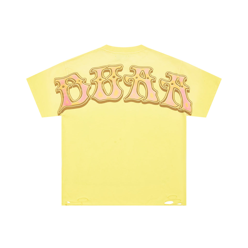 DUAA Wear Globe Peace‑Sign Psychedelic Distressed Vintage Graphic Tee