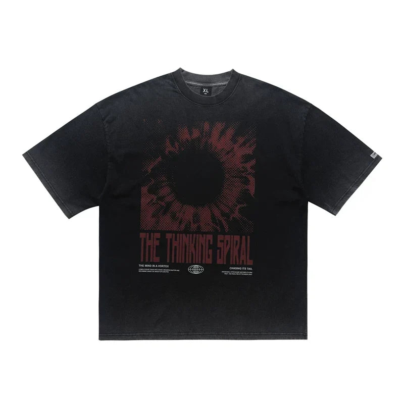 ONSEVENINE "Thinking Spiral" Graphic Tee